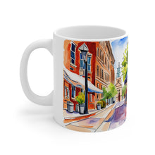 Load image into Gallery viewer, At the Cafe Philadelphia Liberty Bell #47 Mug 11oz mug AI-Generated Artwork