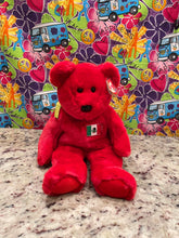 Load image into Gallery viewer, Ty Beanie Buddy Red Osito The Bear Plush Stuffed Doll (Retired)