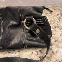 Load image into Gallery viewer, Fossil  Black Leather Purse Handbag (Pre-owned)