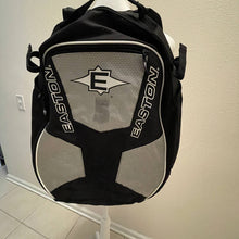 Load image into Gallery viewer, Easton Black & Silver Backpack Purse tote (Pre-owned)
