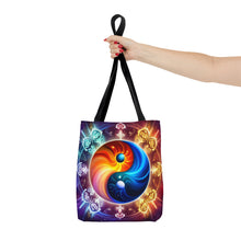Load image into Gallery viewer, Ying Infinite Beauty Fire Fusion of Colors #1 Tote Bag AI Artwork 100% Polyester