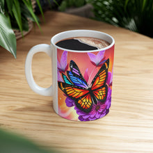 Load image into Gallery viewer, Colorful Monarch Butterflies #3 Mug 11oz mug AI-Generated Artwork