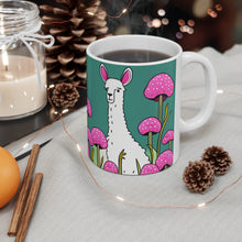 Load image into Gallery viewer, Good Vibes Cute Llama Funny #11 Ceramic 11oz Mug AI-Generated Artwork