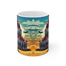 Load image into Gallery viewer, Happy Spooky Halloween Cake Celebration #21 Ceramic 11oz Mug AI-Generated Artwork
