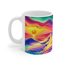 Load image into Gallery viewer, Pastel Sea-life Sunset #2 Ceramic Mug 11oz mug AI-Generated Artwork
