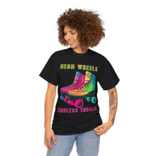 Load image into Gallery viewer, Neon Wheels, Endless Thrills 1980s Era Roller Skates