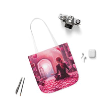 Load image into Gallery viewer, Pink Heart Series #5 Fashion Graphic Print Trendy 100% Polyester Canvas Tote Bag AI Image