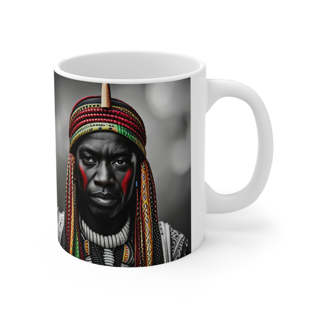 Colors of Africa Warrior King #2 11oz AI Decorative Coffee Mug