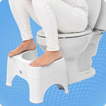 Load image into Gallery viewer, Squatty Potty The Original Bathroom Toilet Stool - Adjustable 2.0, Convertible to 7" or 9" Height with Removable Topper for Adults and Kids White