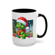 Load image into Gallery viewer, Mug Dinosaur Christmas Wonderland Santa Hat Holiday Coffee Cup 11, 15oz