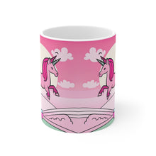 Load image into Gallery viewer, I Dream of Unicorns & Butterflies #23 Ceramic 11oz AI Decorative Coffee Mug