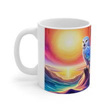 Load image into Gallery viewer, Beautiful Owl Standing in a Sea of Colors #8 Mug 11oz mug AI-Generated Artwork