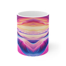 Load image into Gallery viewer, Pastel Sea-life Sunset #3 Ceramic Mug 11oz mug AI-Generated Artwork