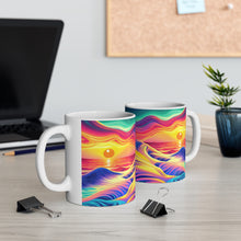 Load image into Gallery viewer, Pastel Sea-life Sunset #2 Ceramic Mug 11oz mug AI-Generated Artwork