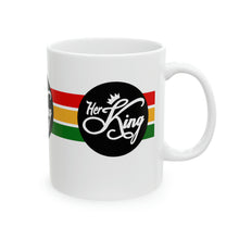 Load image into Gallery viewer, Her King No Word 11oz White Ceramic Beverage Mug Decorative Art