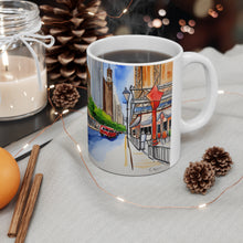 Load image into Gallery viewer, At the Cafe Chicago Magnificent Mile #22 Mug 11oz mug AI-Generated Artwork