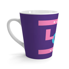 Load image into Gallery viewer, Pastel Because Love Matters Purple 12oz Latte Coffee Mug 12oz Front Center Print Only
