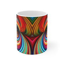 Load image into Gallery viewer, Bright Rainbow Swirls in Motion #1 Mug 11oz mug AI-Generated Artwork