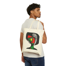 Load image into Gallery viewer, Colors of Africa Queen Mother #13 100% Cotton Canvas Tote Bag 15" x 16"
