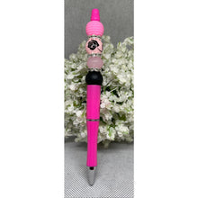 Load image into Gallery viewer, Pink Rose Black Shades of Pink Beaded Pens – Handmade Gifts