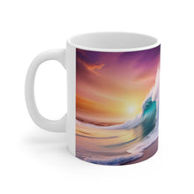 Load image into Gallery viewer, Pastel Sea-life Sunset Shore Ceramic Mug 11oz mug AI Artwork
