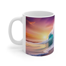 Load image into Gallery viewer, Pastel Sea-life Sunset Shore Ceramic Mug 11oz mug AI Artwork