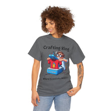 Load image into Gallery viewer, Frustrated Crafting King: Where Creativity Reigns, T-Shirt Heat Press Cotton