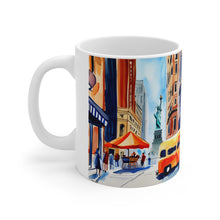 Load image into Gallery viewer, At the Cafe Statue of Liberty New York #12 Mug 11oz mug AI-Generated Artwork