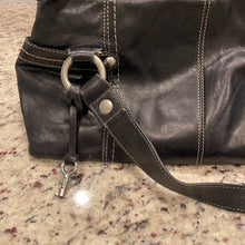 Load image into Gallery viewer, Fossil  Black Leather Purse Handbag (Pre-owned)