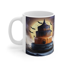 Load image into Gallery viewer, Happy Spooky Halloween Cake Celebration #24 Ceramic 11oz mug AI-Generated Artwork