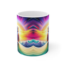 Load image into Gallery viewer, Beautiful Owl Standing in a Sea of Colors #3 Mug 11oz mug AI-Generated Artwork