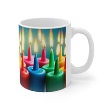 Load image into Gallery viewer, Happy Birthday Candles #6 Ceramic 11oz Mug AI-Generated Artwork