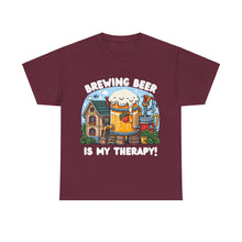 Load image into Gallery viewer, Beer Crafter Home Beer Brewing is my Therapy Brewing T-Shirt 100% Cotton Classic Fit