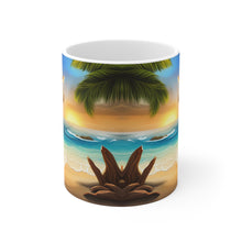 Load image into Gallery viewer, Tropical Beach Paradise #2 Mug 11oz mug AI-Generated Artwork