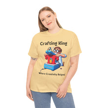 Load image into Gallery viewer, Frustrated Crafting King: Where Creativity Reigns, T-Shirt Heat Press Cotton