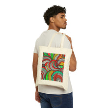 Load image into Gallery viewer, Colors of Africa Tribal Abstract #1 100% Cotton Canvas Tote Bag 15&quot; x 16&quot;
