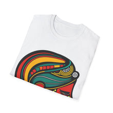Load image into Gallery viewer, Color of Africa Tribal Face Paint #6 Unisex Softstyle Short Sleeve Crewneck T-Shirt