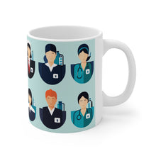 Load image into Gallery viewer, Professional Worker Pink Doctor and Nurse #9 Ceramic 11oz Mug AI-Generated Artwork