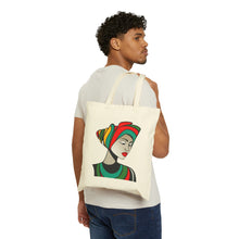 Load image into Gallery viewer, Colors of Africa Queen Mother #9 100% Cotton Canvas Tote Bag 15" x 16"