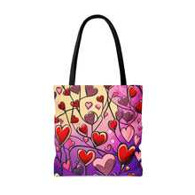 Load image into Gallery viewer, Heart Pallets the Pink Heart Series #18 Tote Bag AI Artwork 100% Polyester