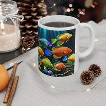 Load image into Gallery viewer, A Menagerie of a colorful Sea-life #2 Mug 11oz mug AI-Generated Artwork