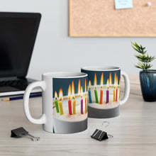 Load image into Gallery viewer, Happy Birthday Candles #12 Ceramic 11oz Mug AI-Generated Artwork