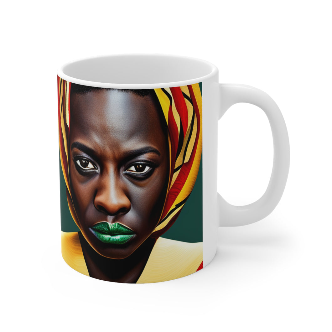 Colors of Africa Warrior King #3 11oz AI Decorative Coffee Mug