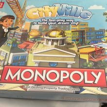Load image into Gallery viewer, CityVille Monopoly Hasbro Gaming Zynga Board Game Plan Build Sim City