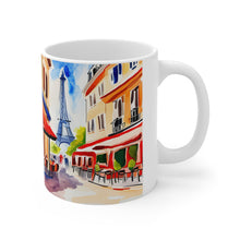 Load image into Gallery viewer, At the Cafe Paris France #4 Mug 11oz mug AI-Generated Artwork