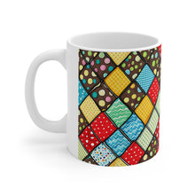 Load image into Gallery viewer, Old Fashion Quilt Anything Pattern #5 Mug 11oz mug AI-Generated Artwork