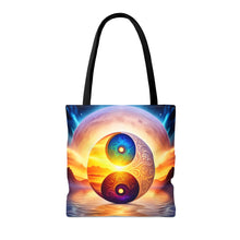 Load image into Gallery viewer, Ying Infinite Beauty Moon Light  Fusion of Colors #3 Tote Bag AI Artwork 100% Polyester