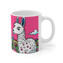 Load image into Gallery viewer, Good Vibes Cute Llama Funny #9 Ceramic 11oz Mug AI-Generated Artwork