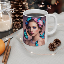 Load image into Gallery viewer, June Opal Birth Month Colors Fairies & Butterflies #4 Mug 11oz mug AI-Generated Artwork