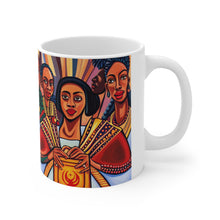 Load image into Gallery viewer, Kwanzaa Women Celebration Ceramic Mug 11oz Design #3 AI Generated
